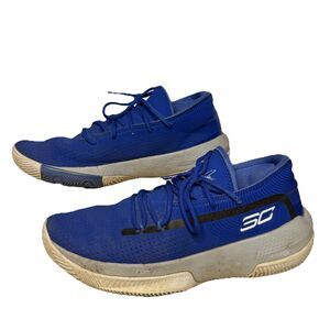 UNDER ARMOUR Mens 8 Basketball Sneakers Blue UA SC 3ZER0 III 3022048-400